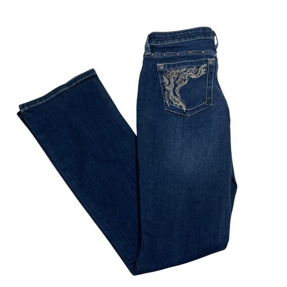 Harley-Davidson Curvy Boot Cut Embellished Jeans Size 28 - Picture 1 of 12